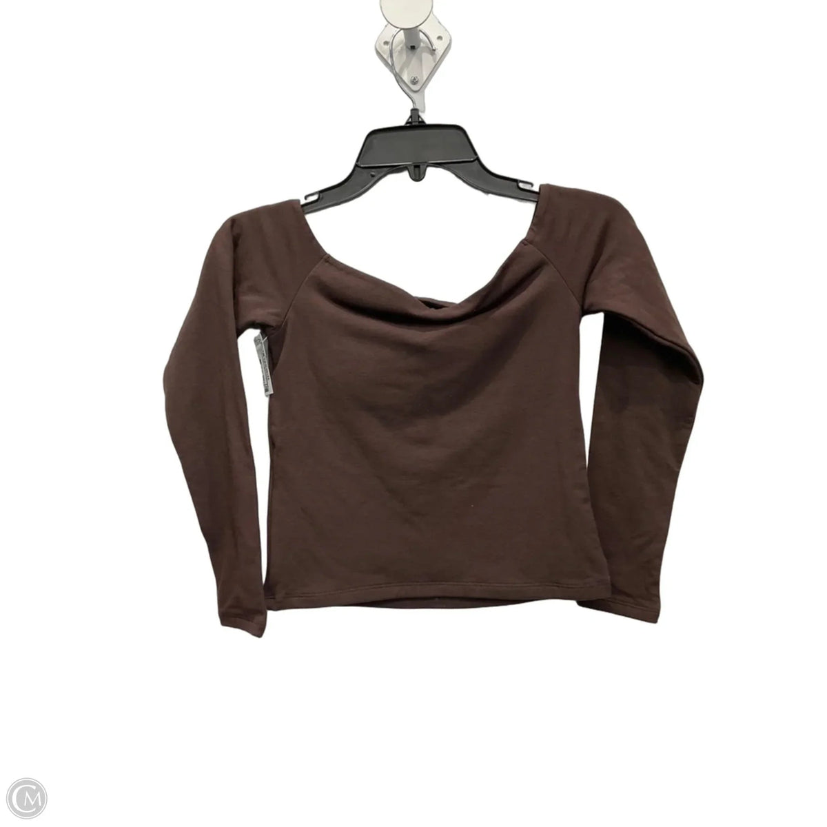 Top Long Sleeve By Abercrombie And Fitch In Brown, Size: S