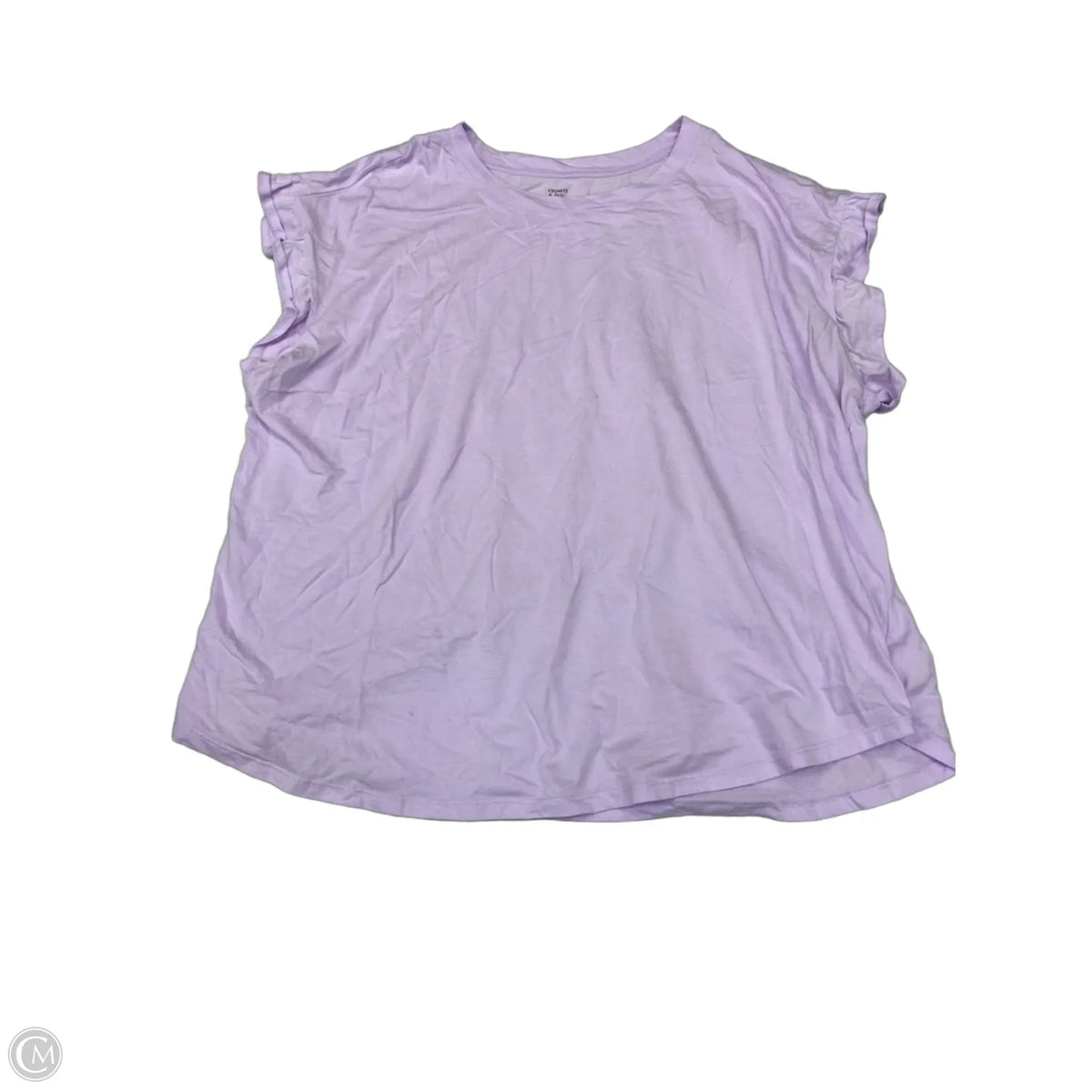 Top Short Sleeve By Crown And Ivy In Purple, Size: 3x
