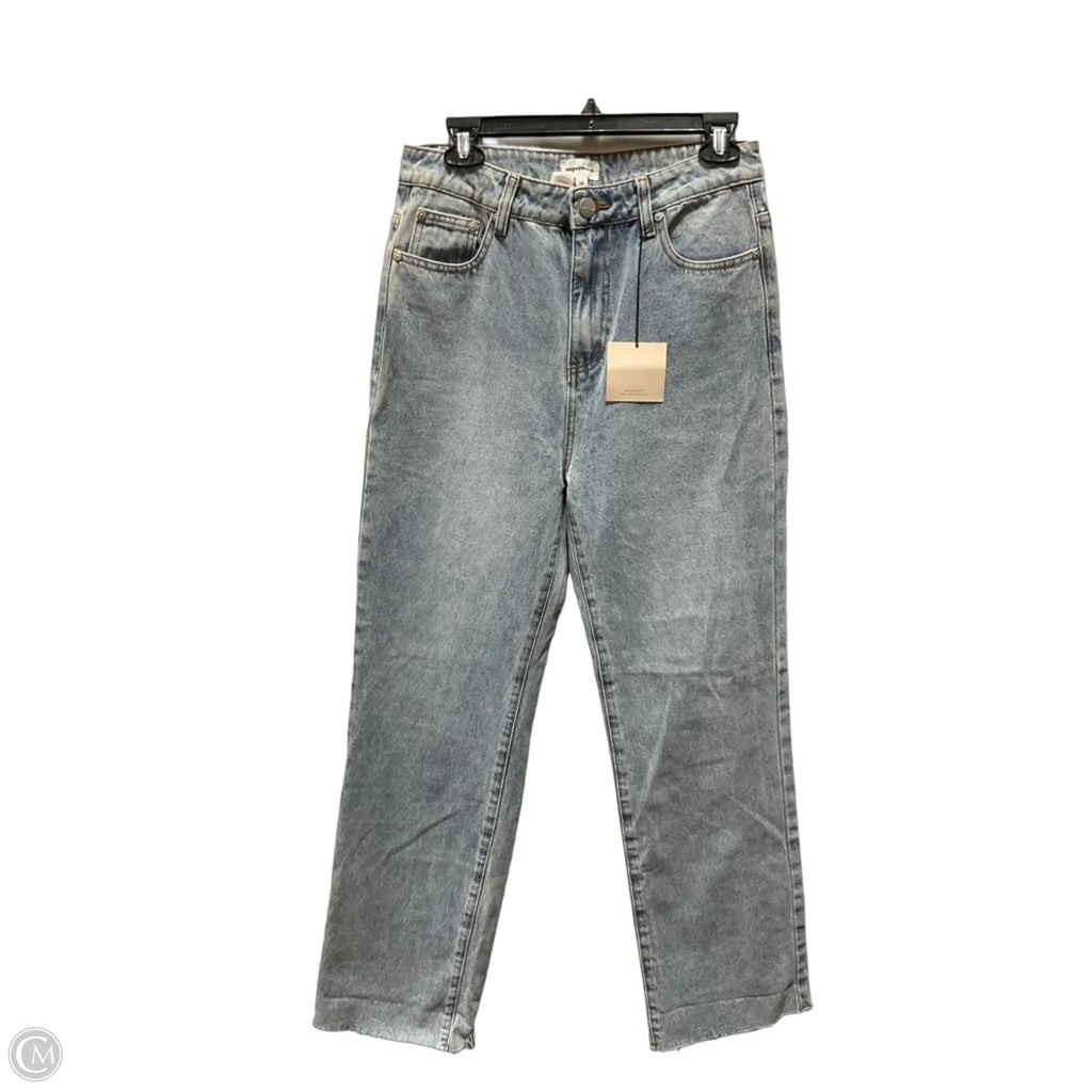Jeans Wide Leg By Superdown In Blue Denim, Size: 6