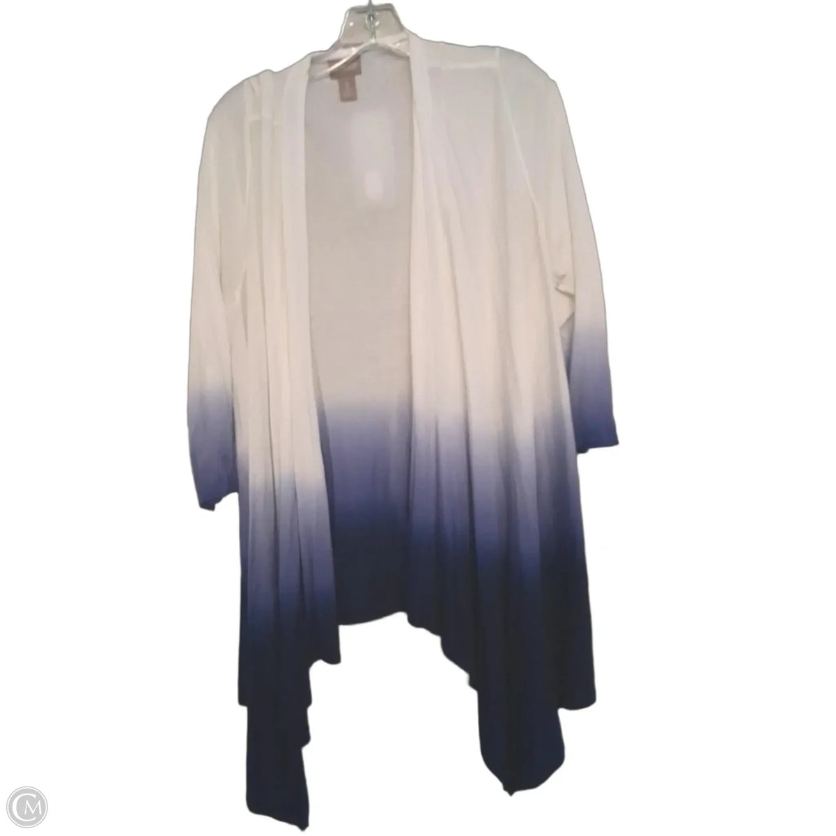 Sweater Cardigan By Chicos In Ombre Print, Size: L