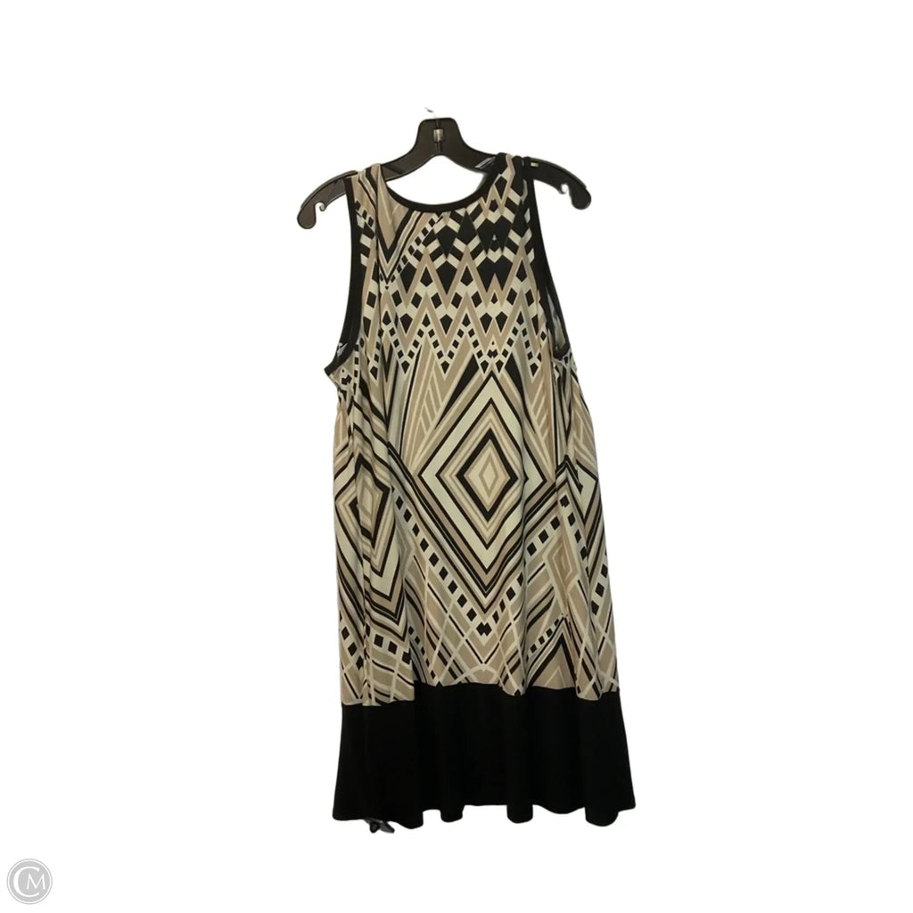 Dress Casual Short By Tiana B In Black & Cream, Size: L