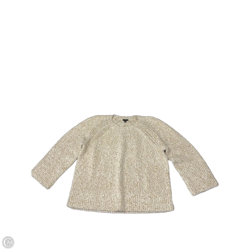 Sweater By Talbots In Cream & Tan, Size: Xlp