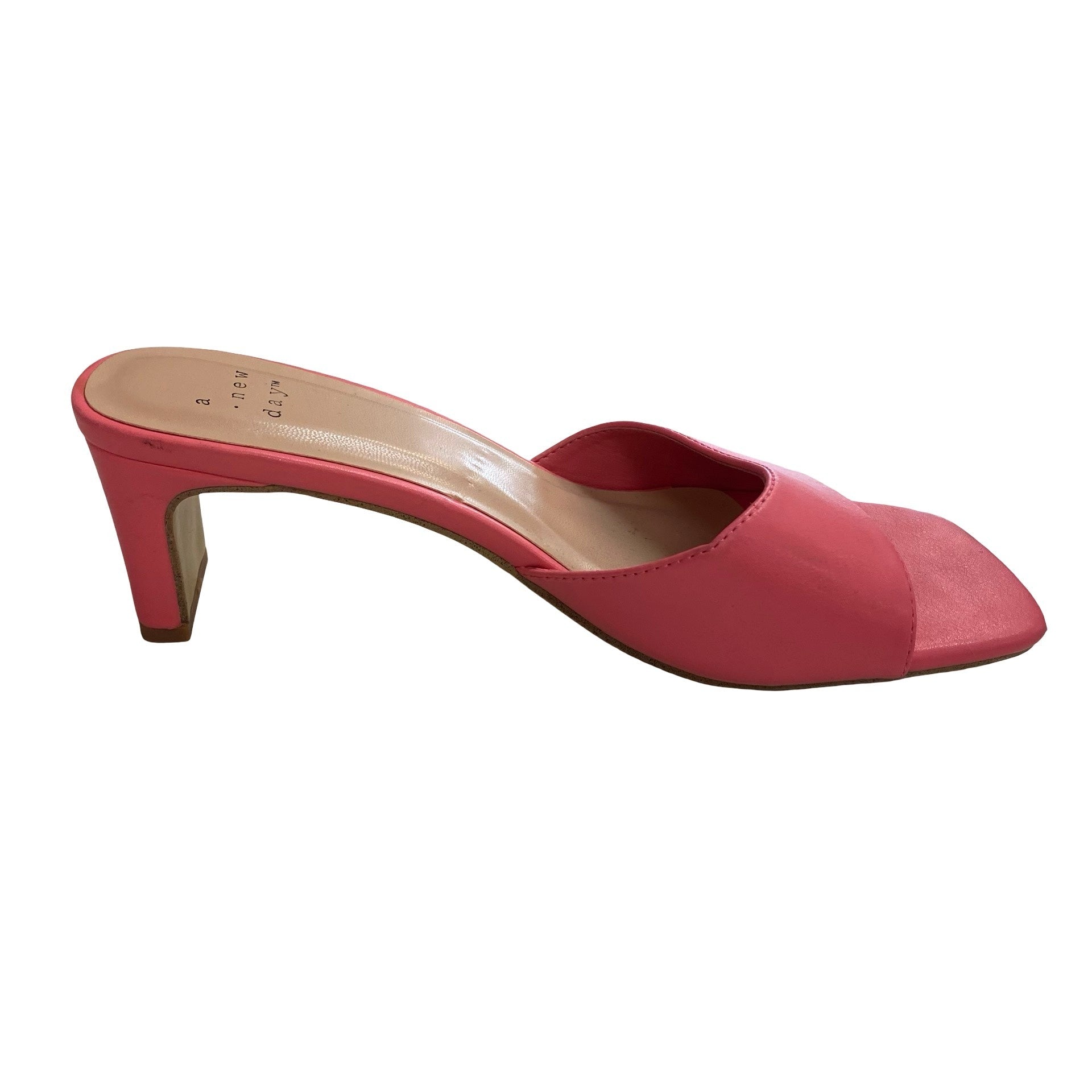 Sandals Heels Block By A New Day In Pink, Size:6.5