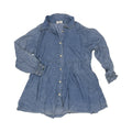 Top Ls By Zenana In Blue Denim, Size:Xl
