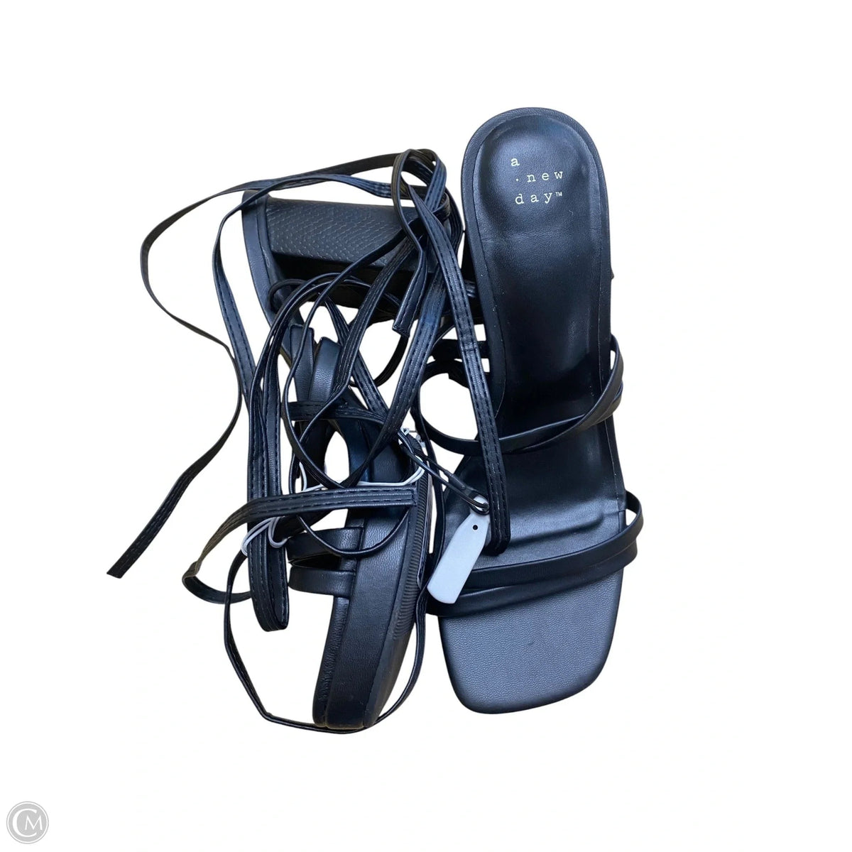Sandals Heels Block By A New Day In Black, Size: 9