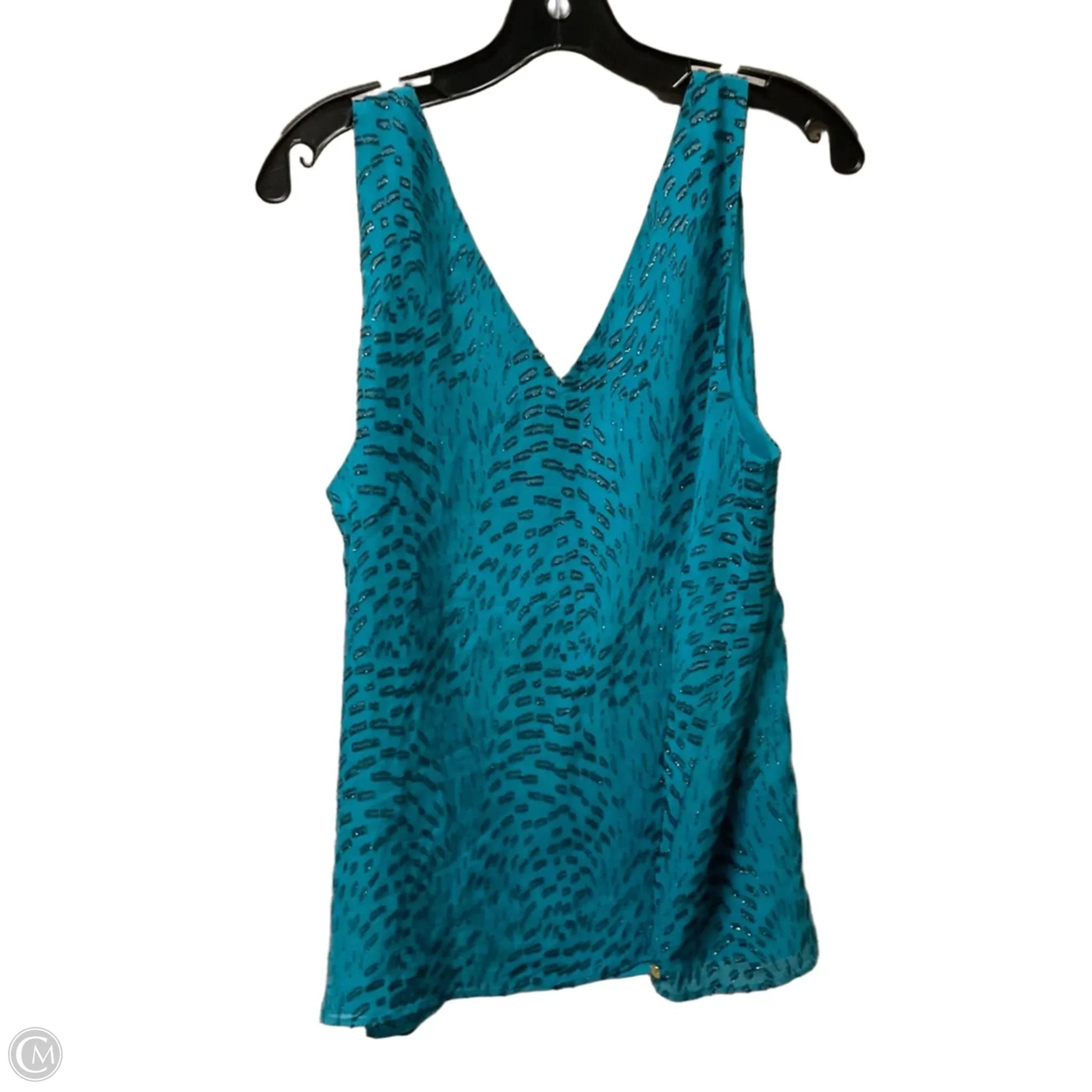 Top Sleeveless Designer By Lilly Pulitzer In Blue, Size: L