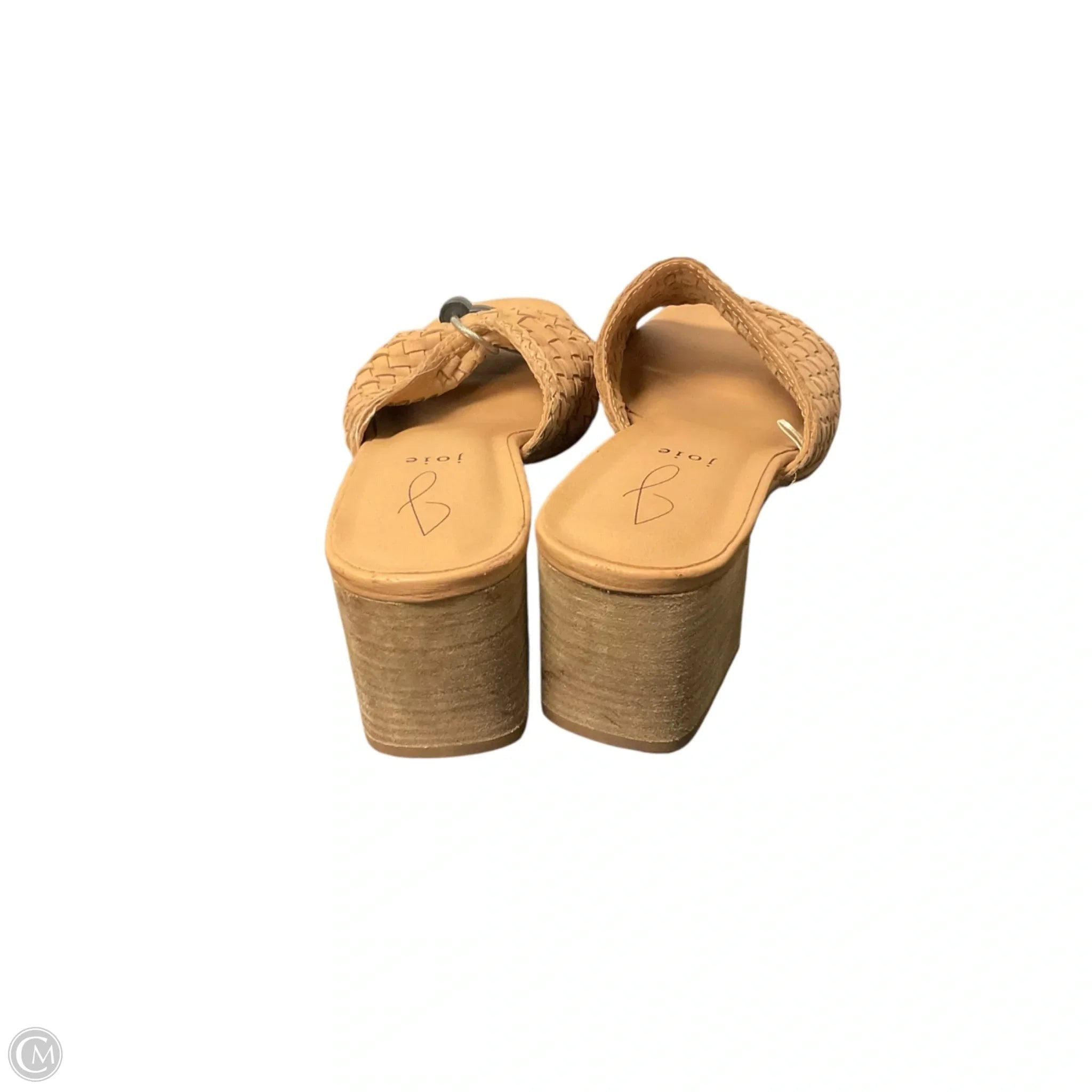 Sandals Heels Block By Joie In Brown, Size: 8.5