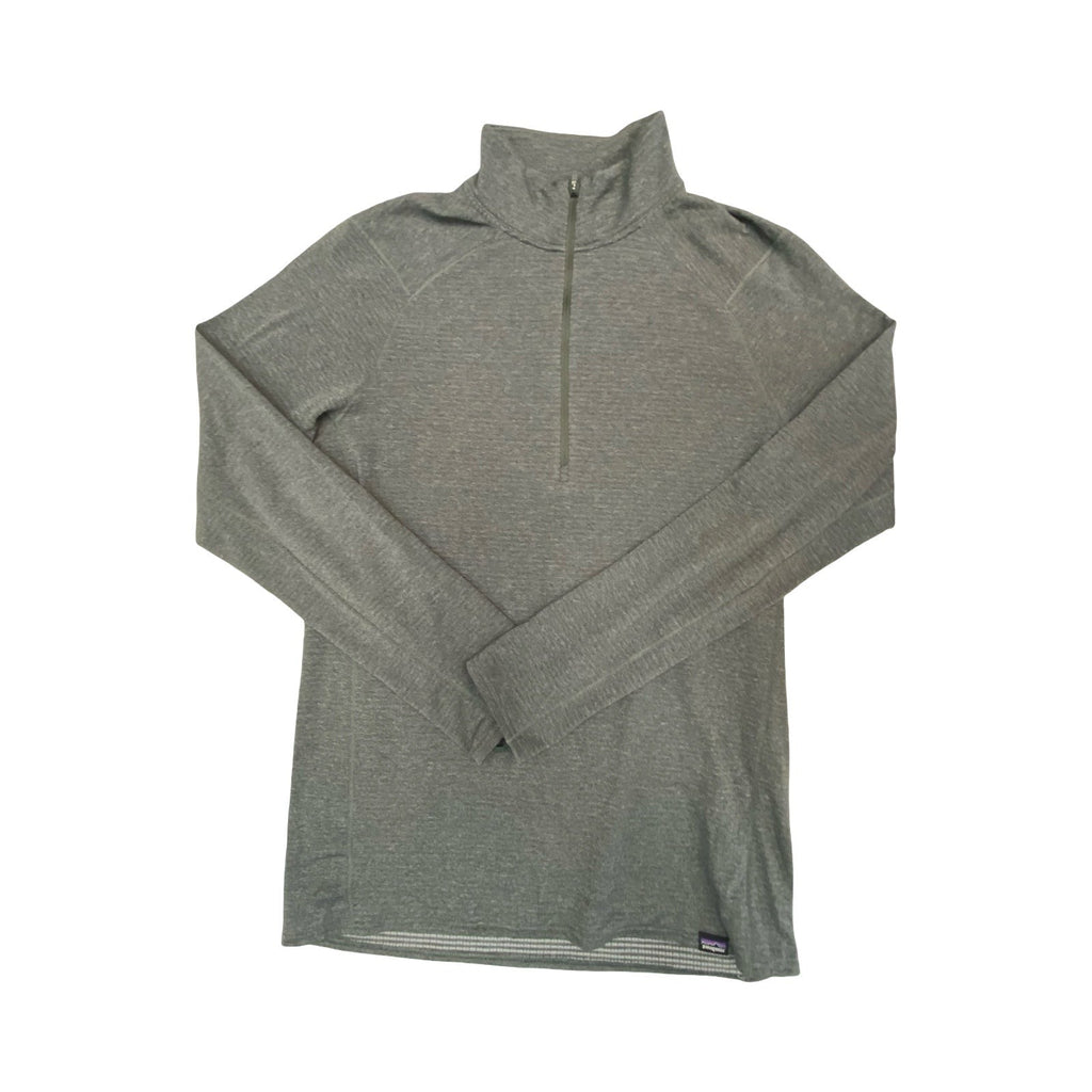 Athletic Top Ls Collar By Patagonia In Grey, Size:M