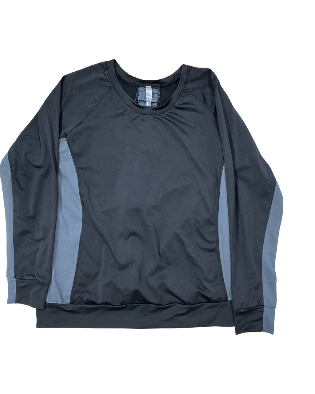 Athletic Top Ls Crewneck By Clothes Mentor In Grey, Size:Xl