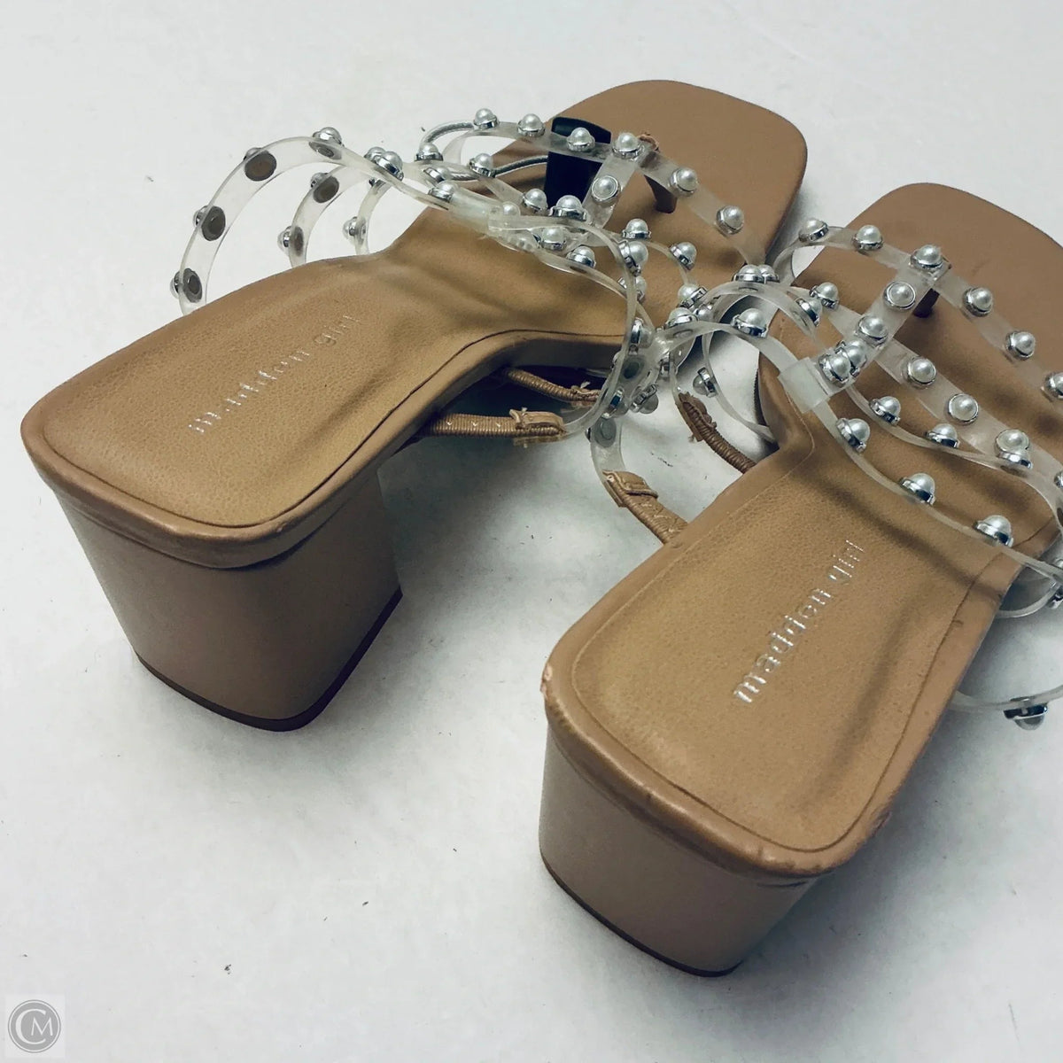 Sandals Heels Block By Madden Girl In Clear, Size: 8.5