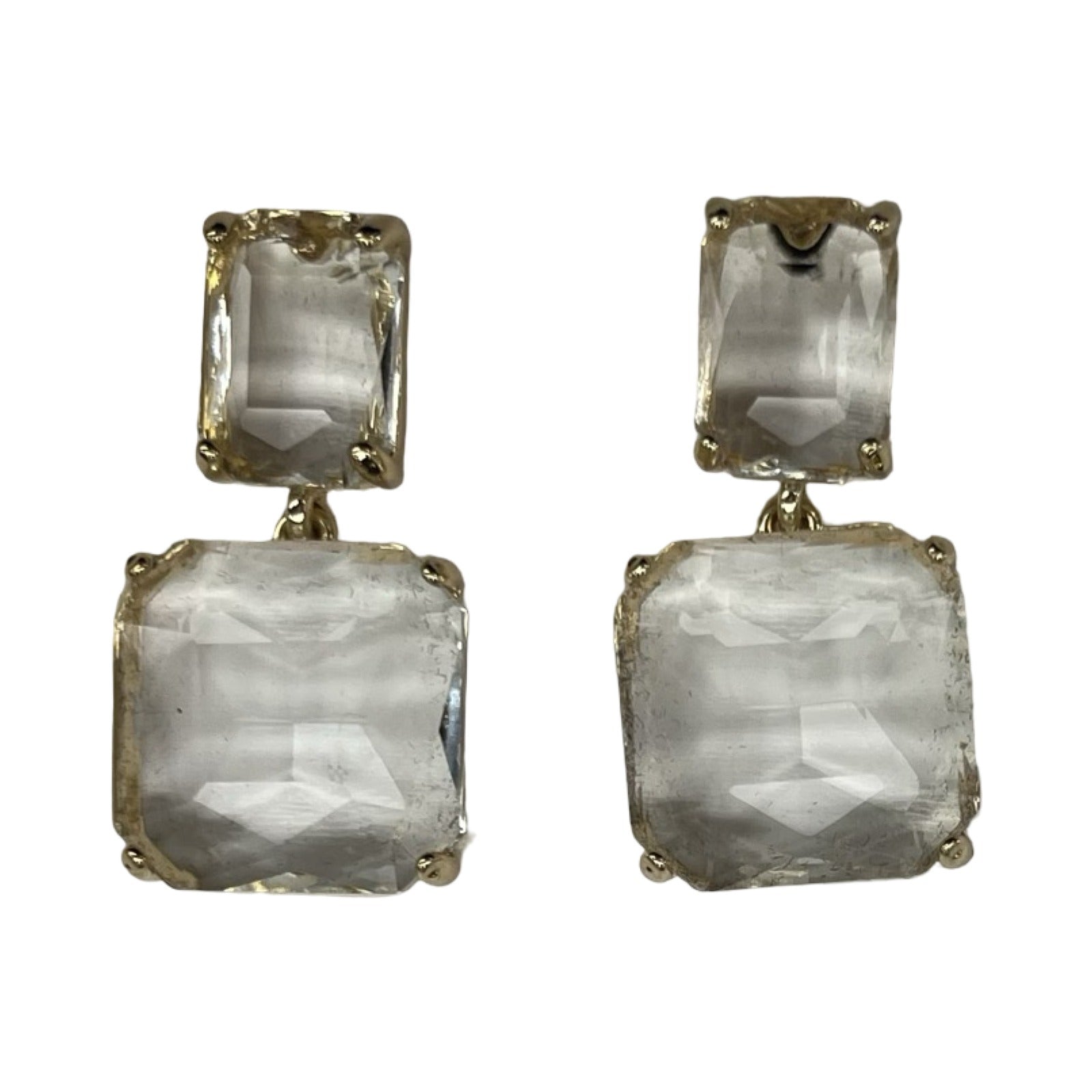 Earrings Dangle/Drop By Clothes Mentor In Clear