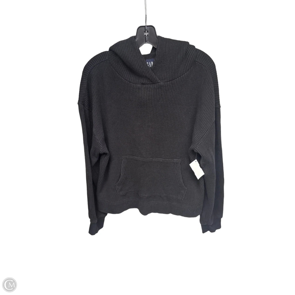 Sweatshirt Hoodie By Gap In Black, Size: S
