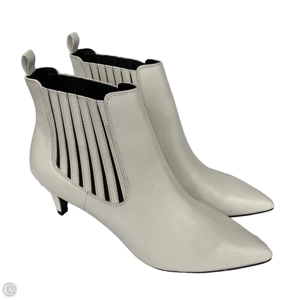 Boots Ankle Heels By Bleecker & Bond In White, Size: 11