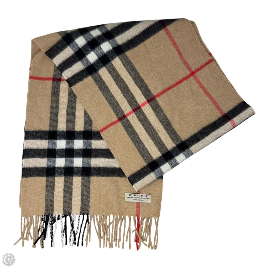 Nova Check Cashmere Scarf Luxury Designer By Burberry