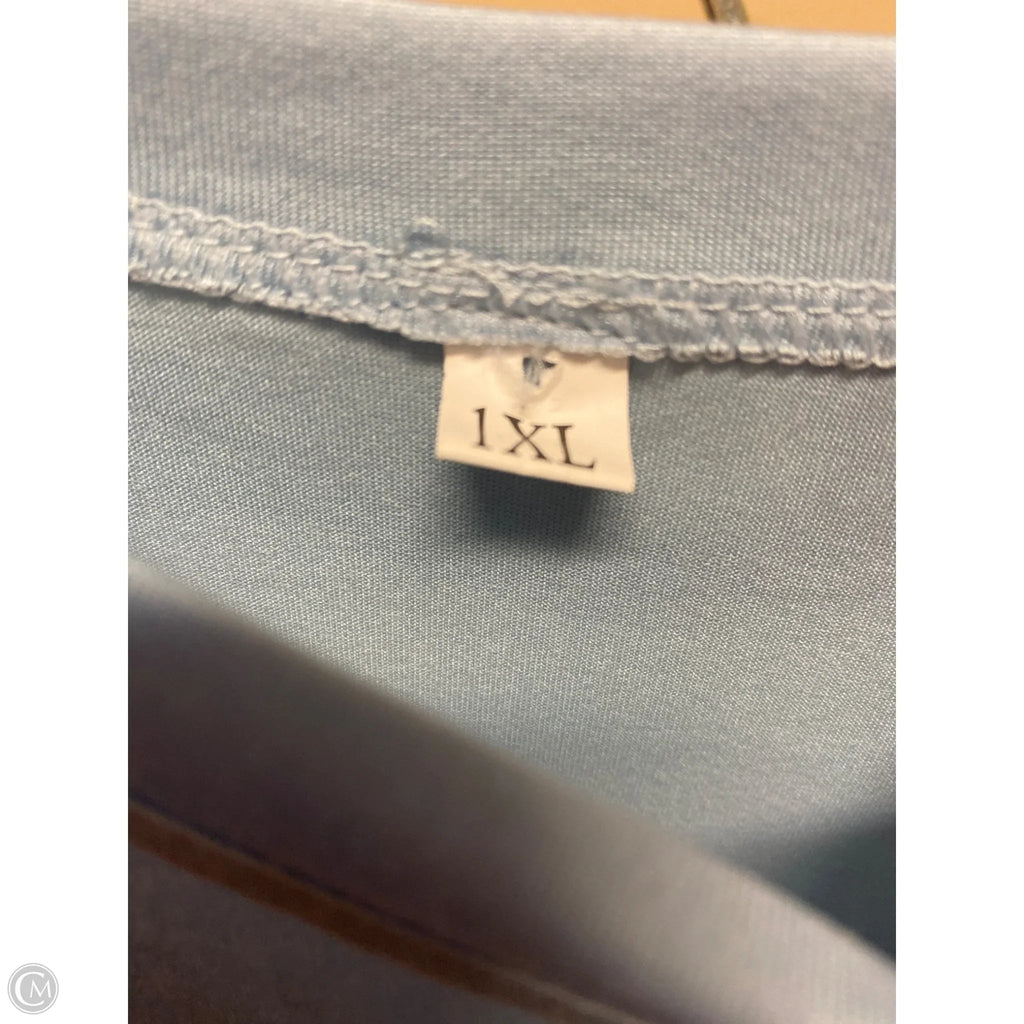 Pajamas 2pc By Clothes Mentor In Blue & White, Size: 1x