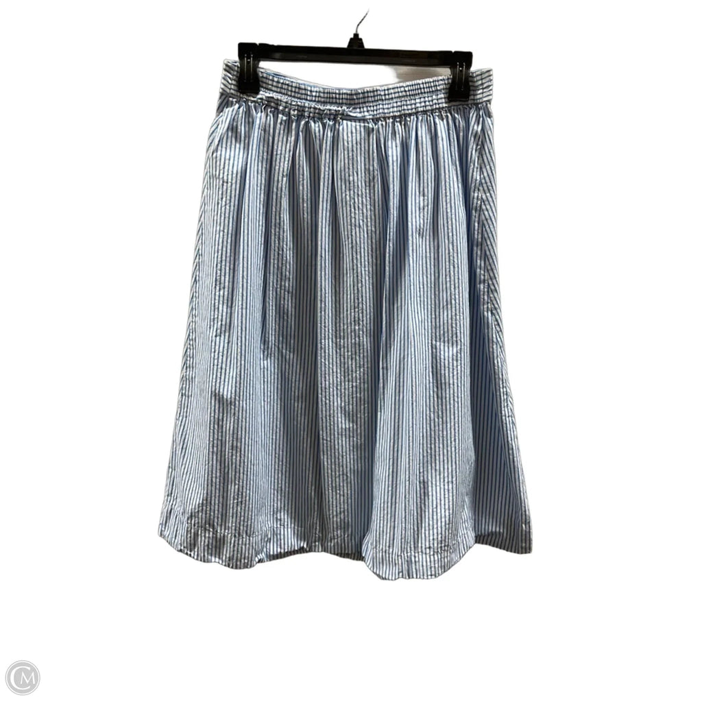 Skirt Midi By A New Day In Striped Pattern, Size: M