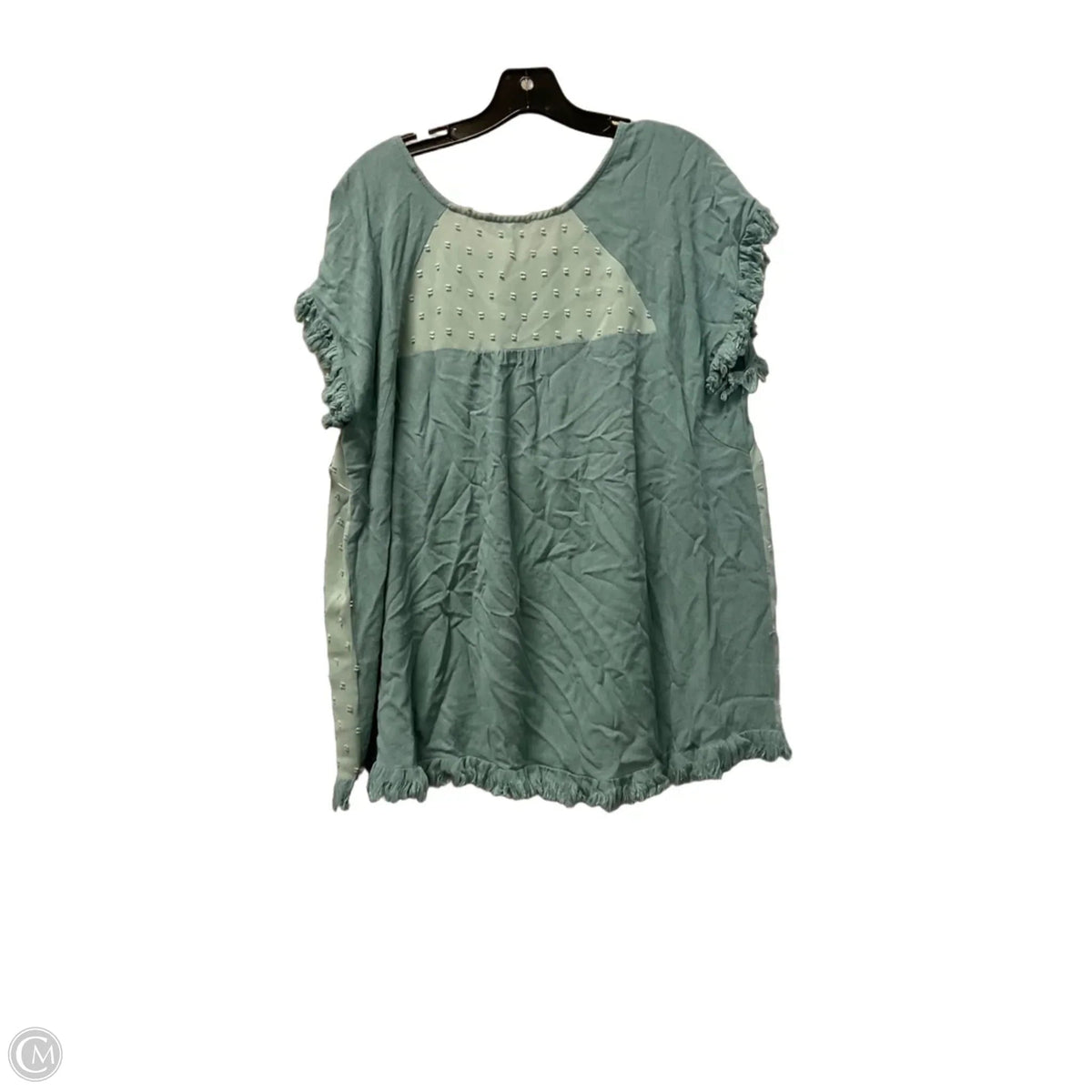 Top Short Sleeve By Umgee In Teal, Size: L