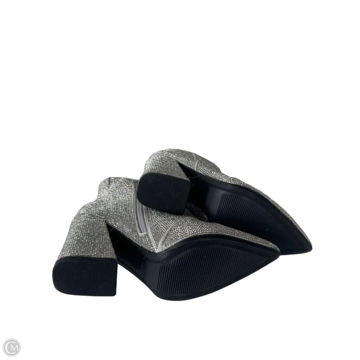 Boots Ankle Heels By A New Day In Silver, Size: 6