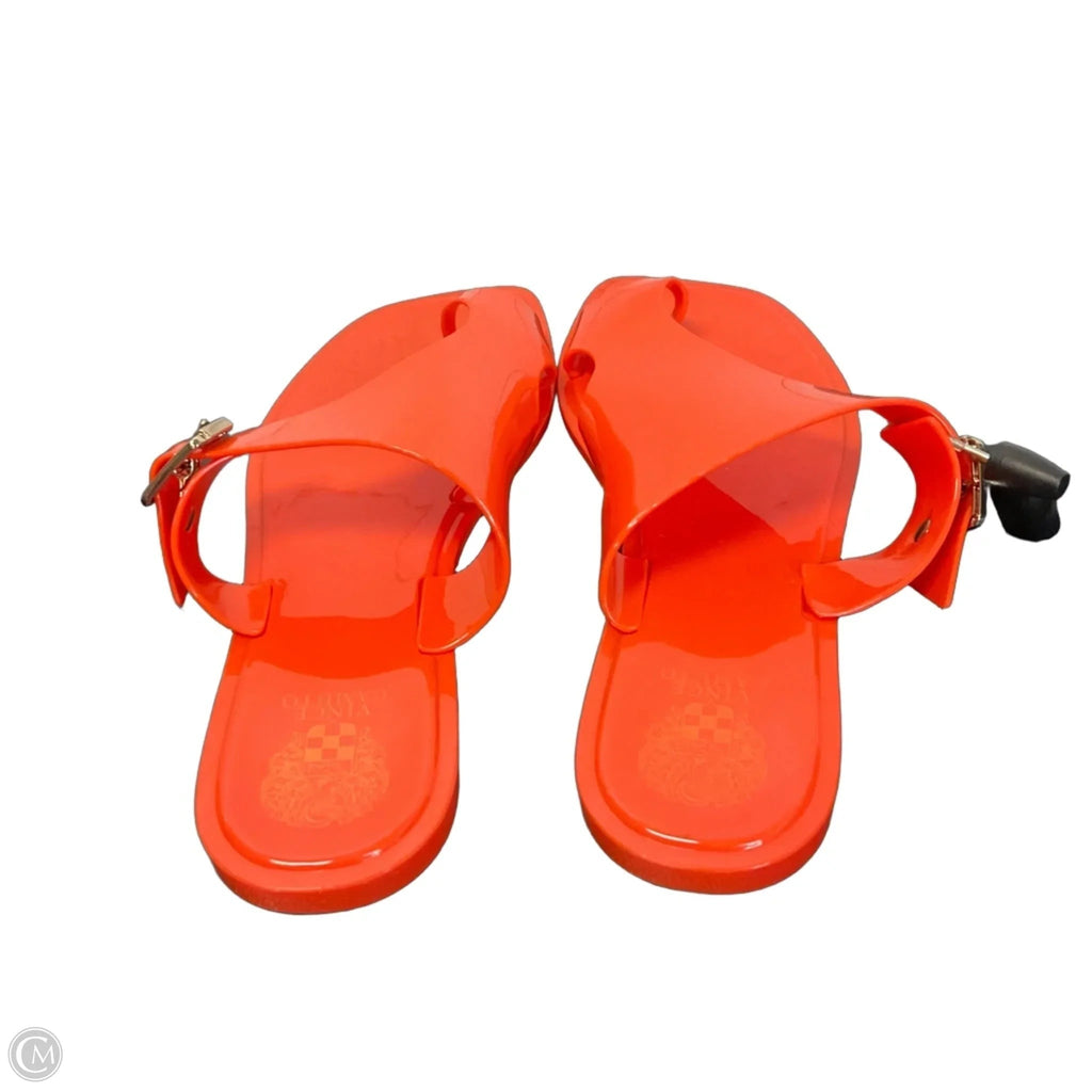 Sandals Flip Flops By Clothes Mentor In Orange, Size: 10