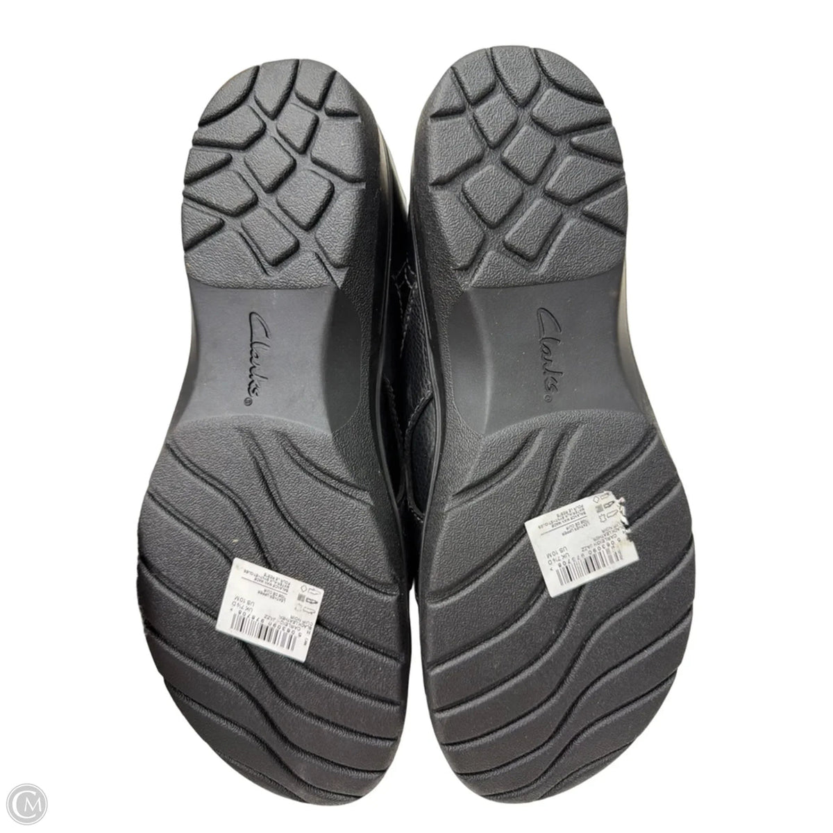 Shoes Flats By Clarks In Black, Size: 10
