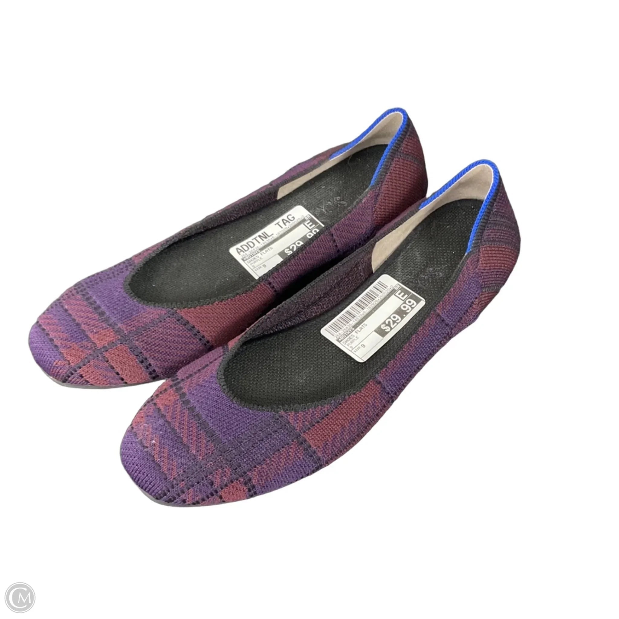 Shoes Flats By Rothys In Purple, Size: 9