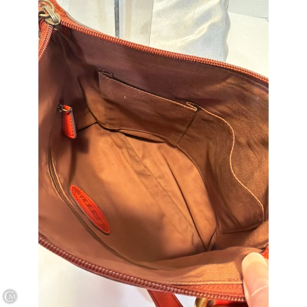 Crossbody Leather By Fossil, Size: Medium