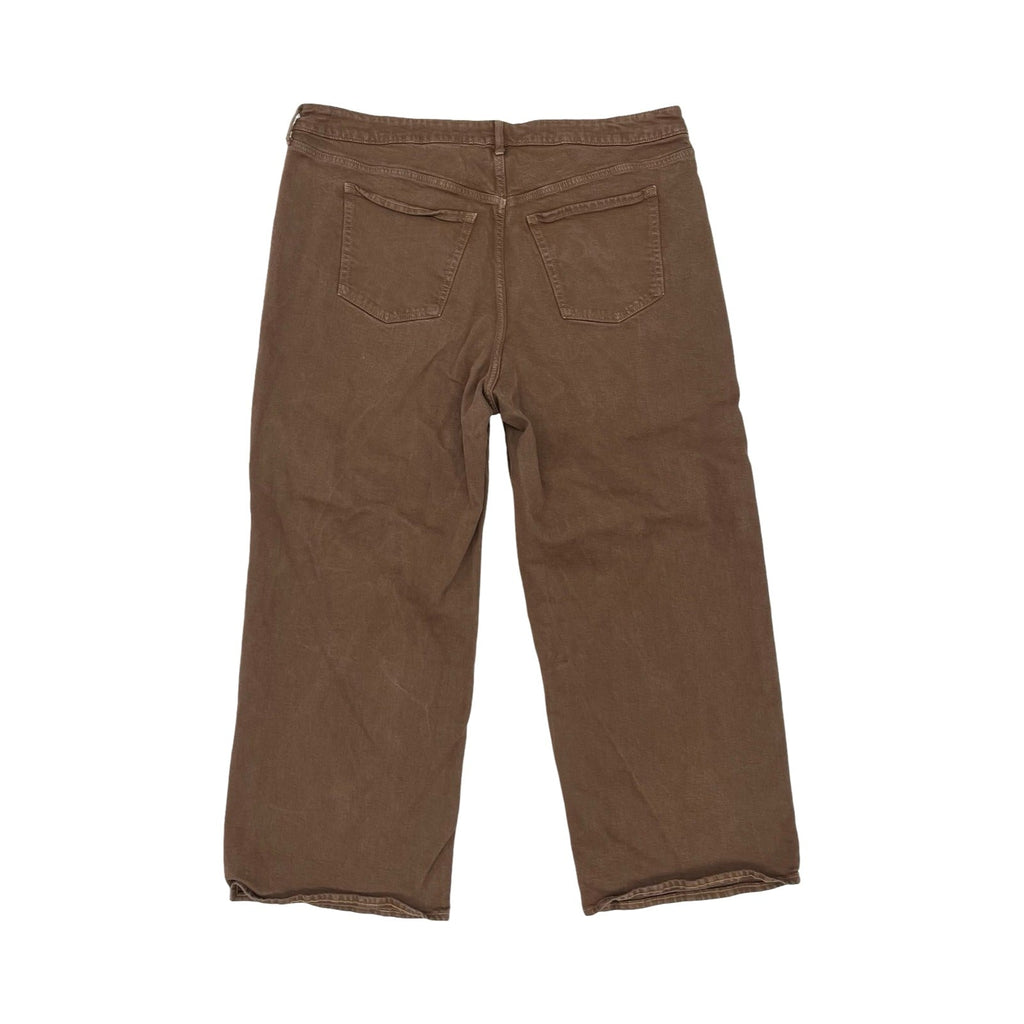 Jeans Wide Leg By Old Navy In Brown Denim, Size:22