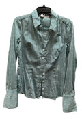 Blouse Long Sleeve By New York And Co In Striped Pattern, Size: M