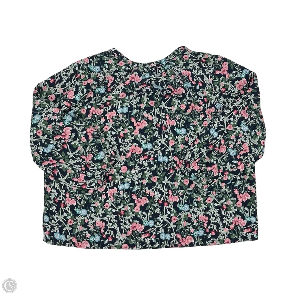 Blouse Long Sleeve By Style And Co Collection Women In Floral Print, Size: 2x