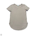 Top Short Sleeve By Carly Jean In Tan, Size: S
