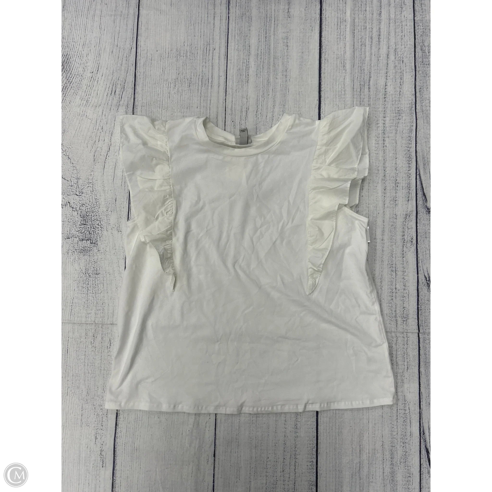 Top Sleeveless By A New Day In White, Size: L