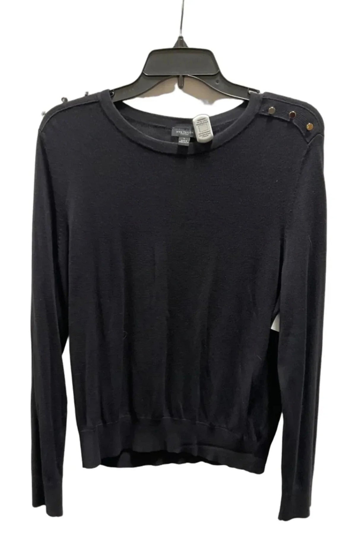 Top Long Sleeve By Ann Taylor In Blue, Size: L