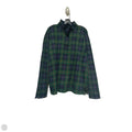 Top Long Sleeve By Crown And Ivy In Plaid Pattern, Size: L