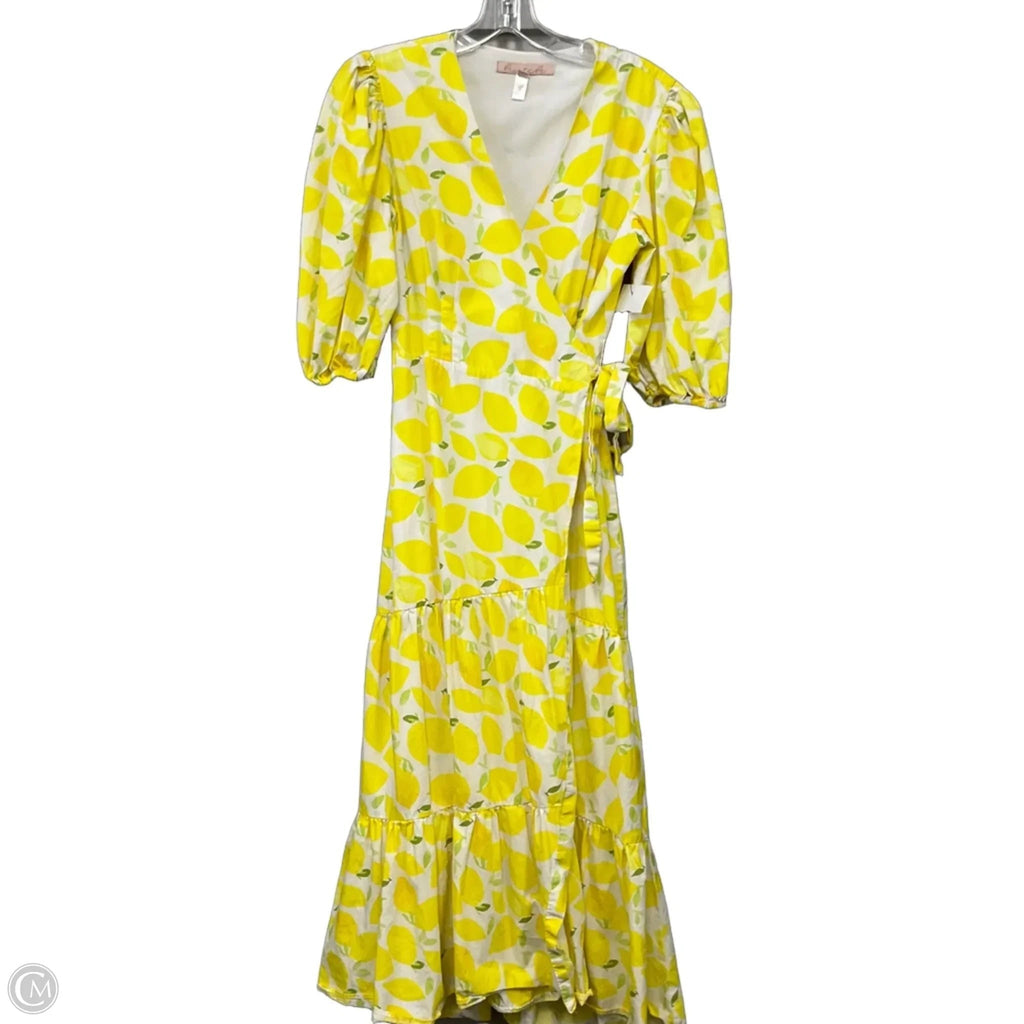 Dress Casual Midi By Hutch In Yellow, Size: M