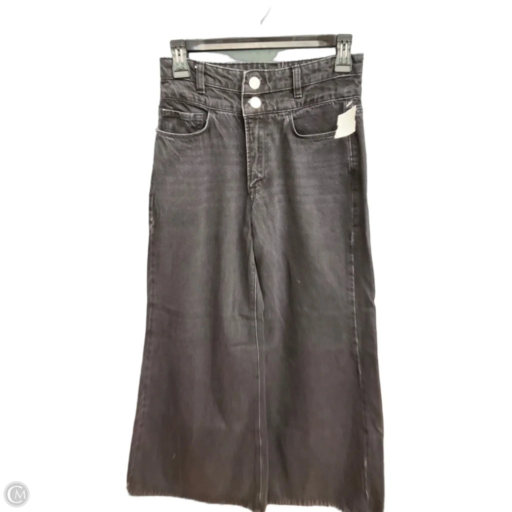 Jeans Cropped By Frame In Black, Size: 0