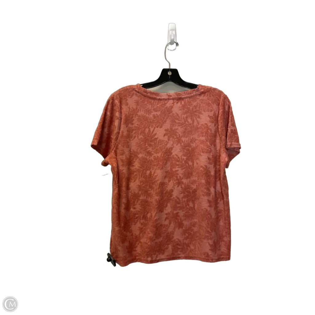 Top Short Sleeve By C And C In Orange, Size: Xl
