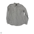 Top Long Sleeve Basic By J. Crew In Grey & White, Size: L