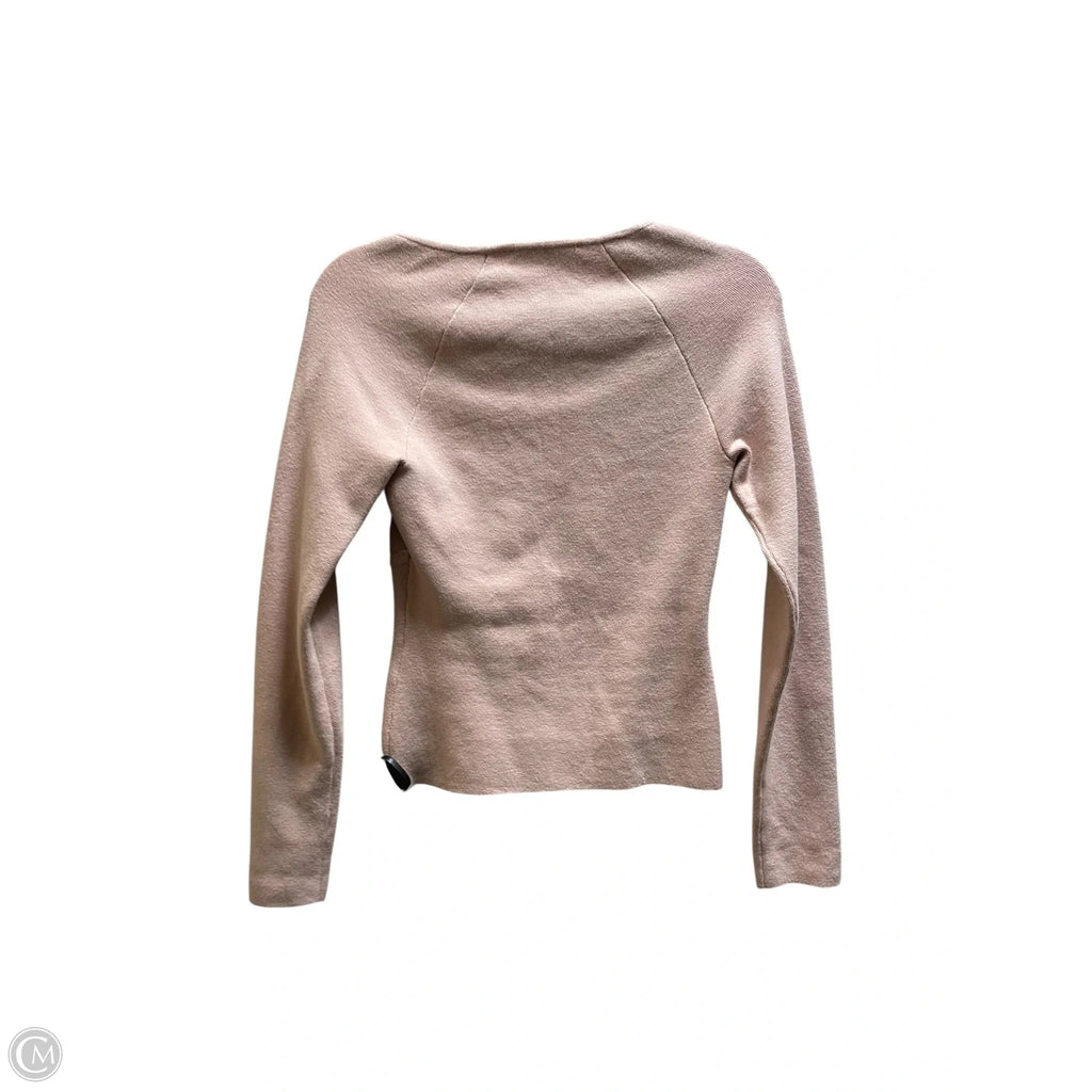 Top Long Sleeve By Abercrombie And Fitch In Pink, Size: M