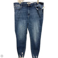 Jeans Skinny By Glitzy Girlz In Blue Denim, Size: 20