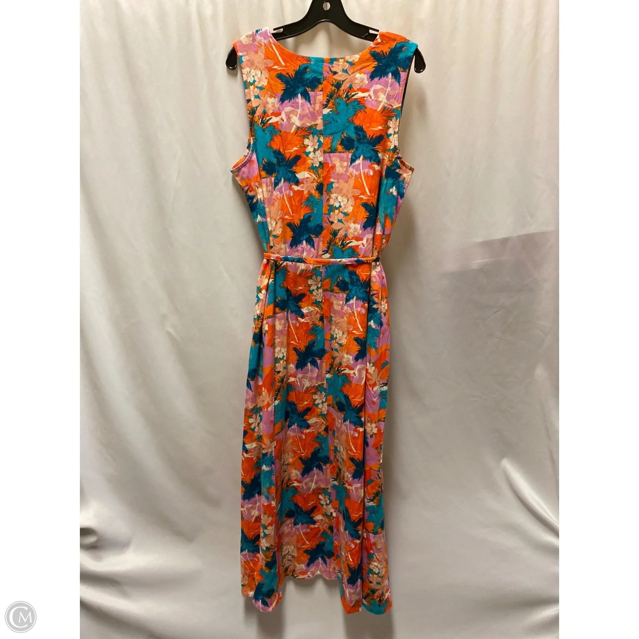 Dress Casual Maxi By Denim And Company In Orange, Size: 1x
