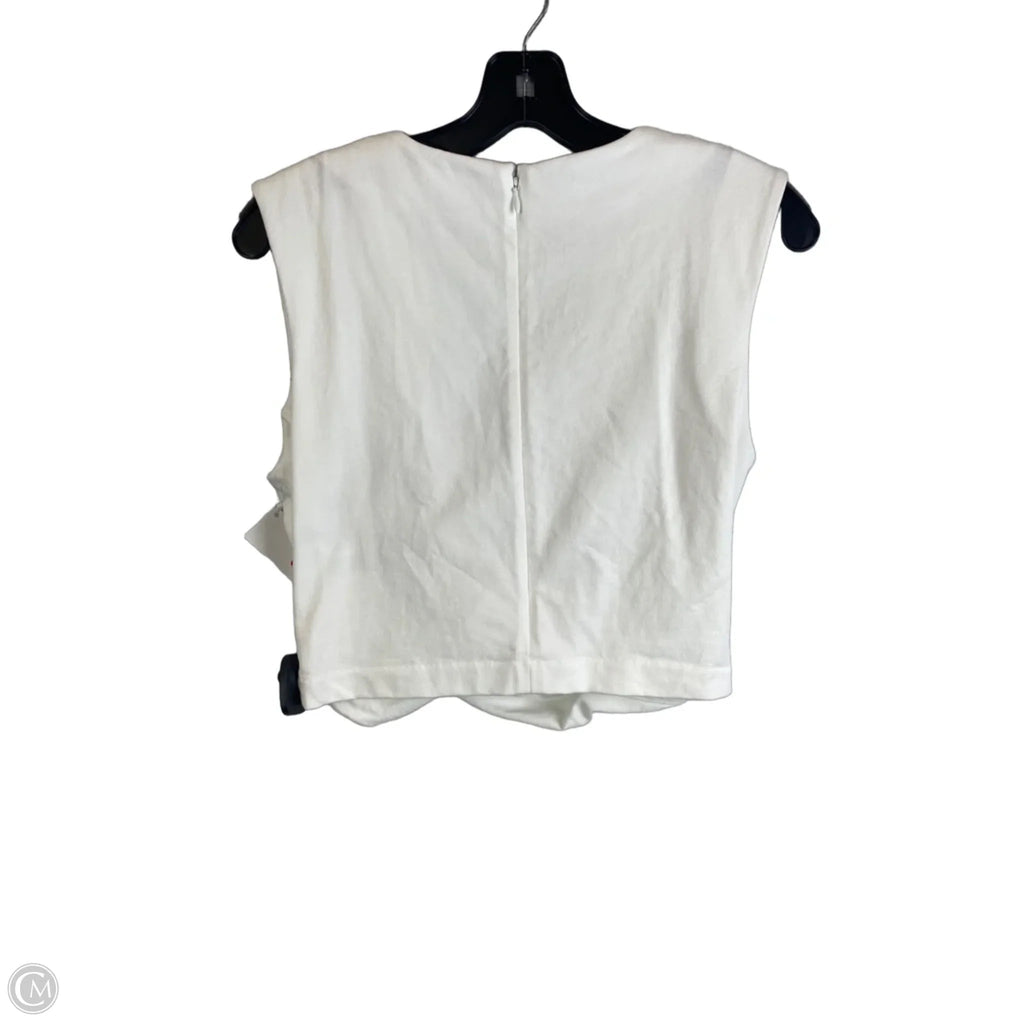Top Sleeveless By Banana Republic In White, Size: M