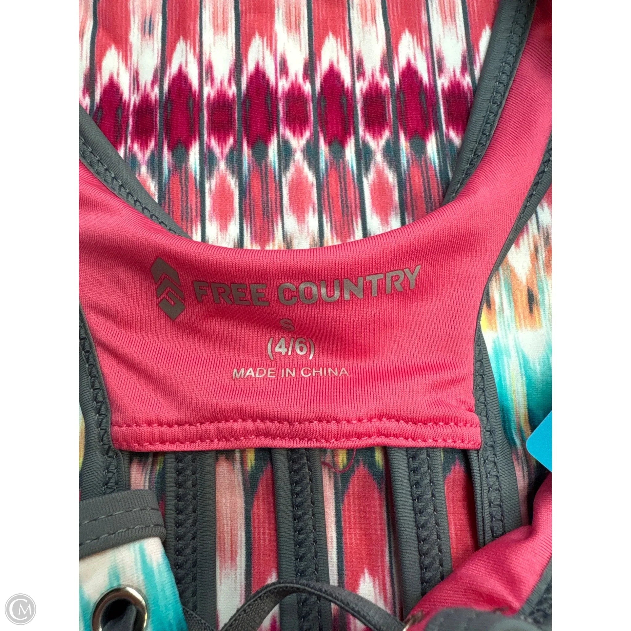 Swimsuit Top By Free Country In Pink, Size: S