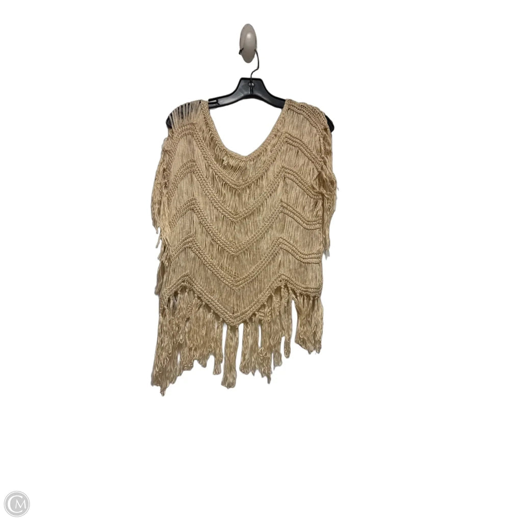 Top Short Sleeve By Anthropologie In Cream, Size: Osfm