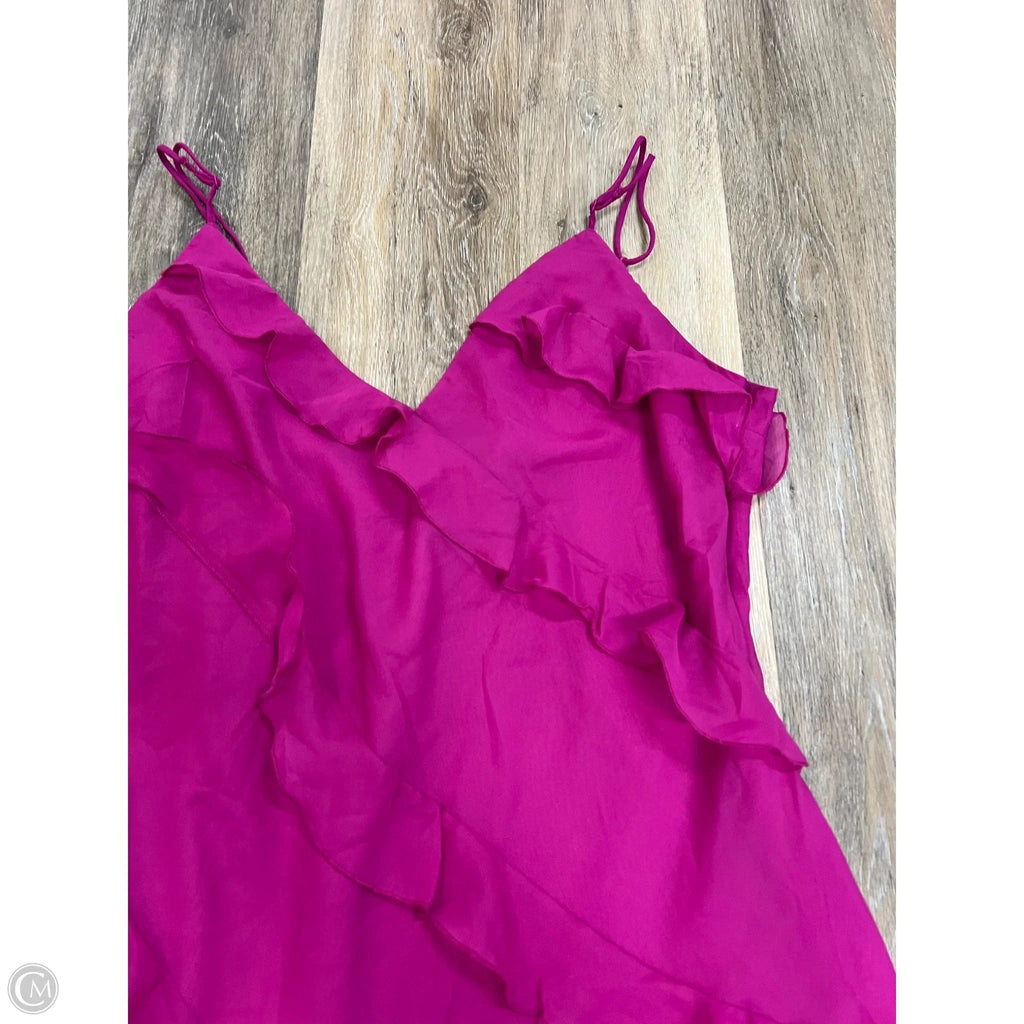 Dress Party Midi By Abercrombie And Fitch In Pink, Size: Xl