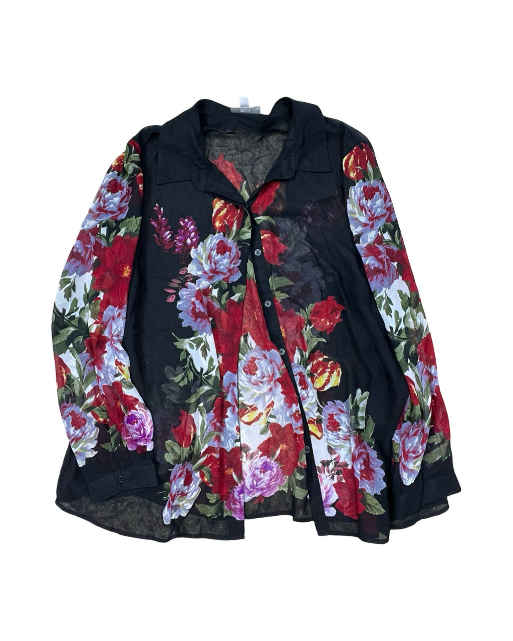 Top Ls By Dressbarn In Floral Print, Size:3X