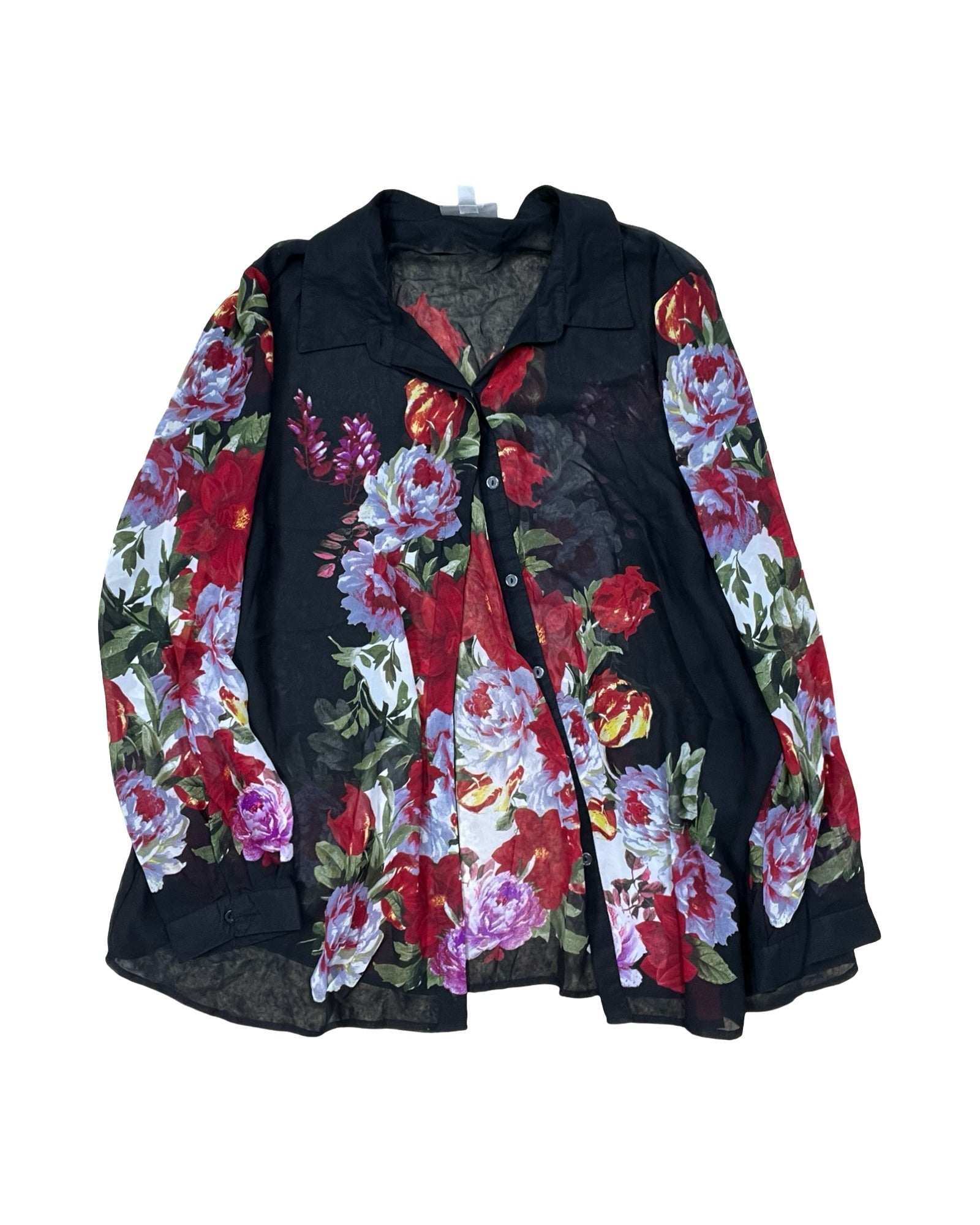 Top Ls By Dressbarn In Floral Print, Size:3X