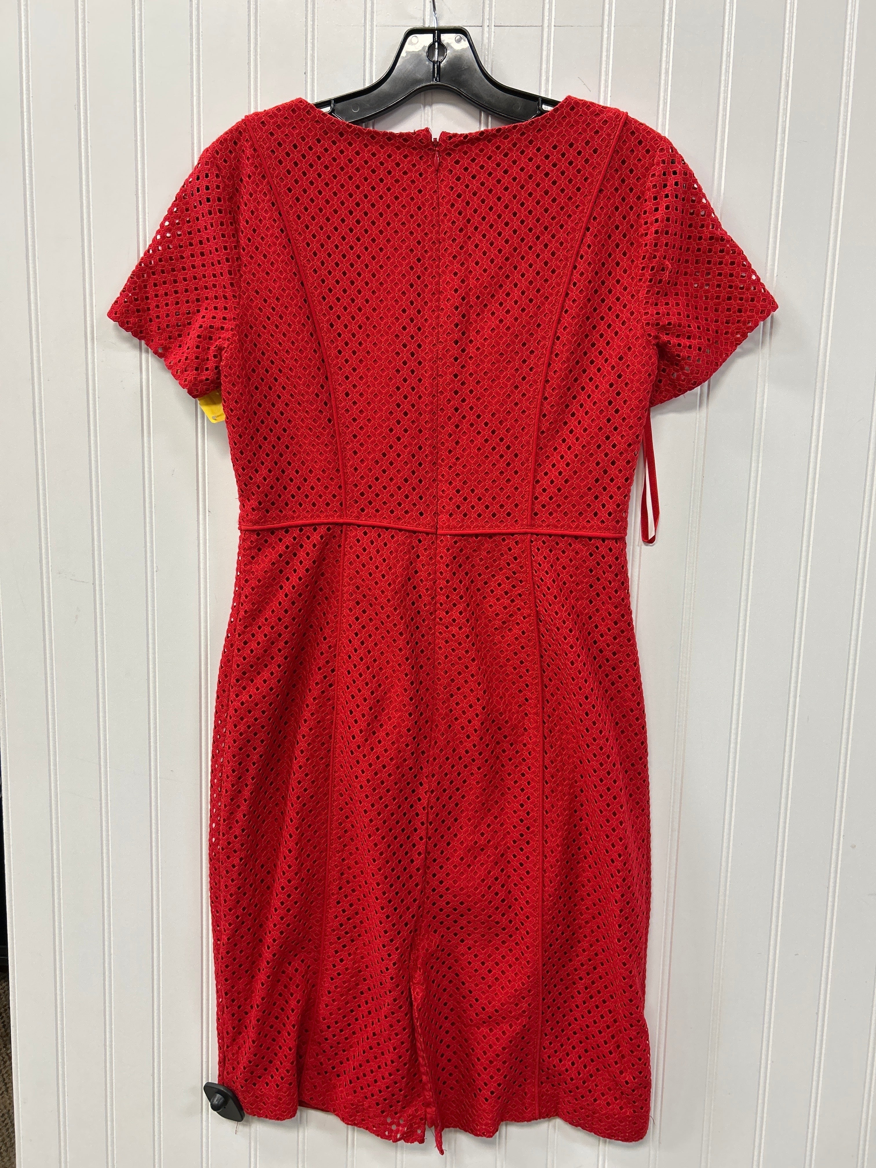 Dress Casual Midi By Talbots In Red, Size:2