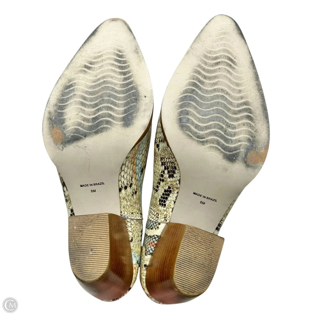 Boots Ankle Heels By Matisse In Snakeskin Print, Size: 8