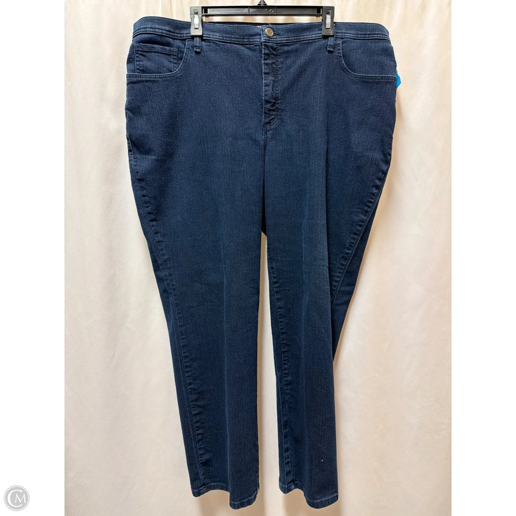 Jeans Straight By Lee In Blue Denim, Size: 24