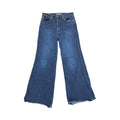 Jeans Wide Leg By Levis In Blue Denim, Size:12
